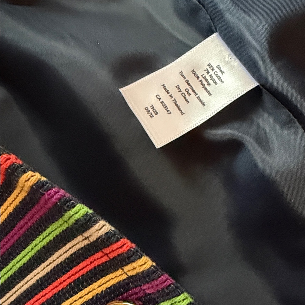Talbots Vibrant Striped Women's Blazer - Picture 3 of 6